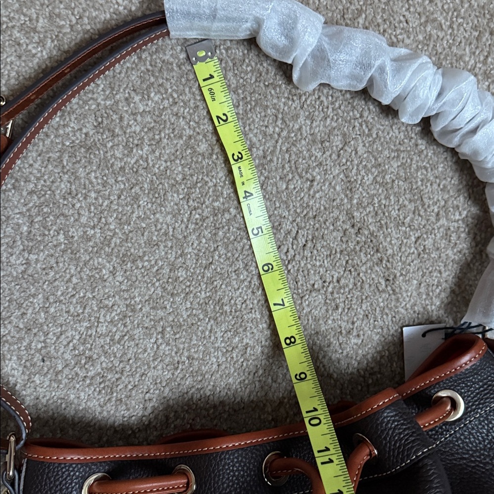 Dooney & Bourke Chocolate Brown Leather Shoulder Bag - Picture 8 of 8